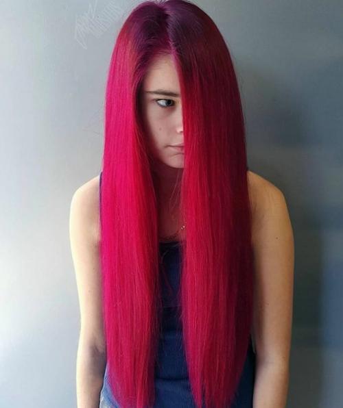 В настоящее время стали весьма популярны необычные прически и яркие цвета для волос. 02