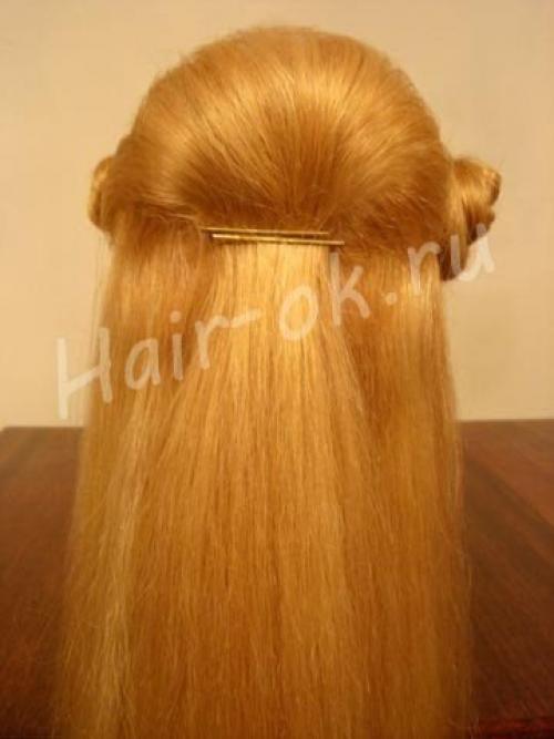 Вечерняя прическа Мальвина с Плетением. 02