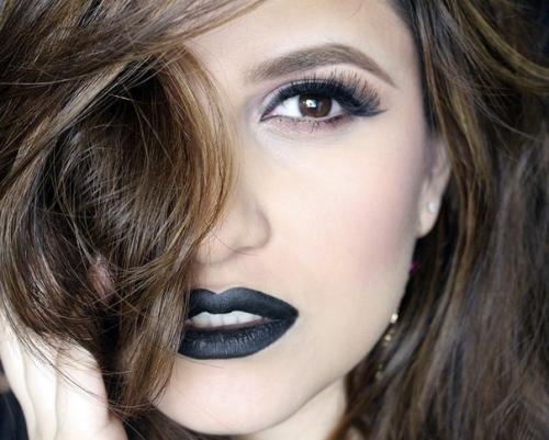 Как использовать помаду альтернативных цветов (синий, зеленый, фиолетовый, желтый, черный и т д). 07