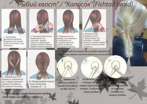 Учимся плести разные косы. 02