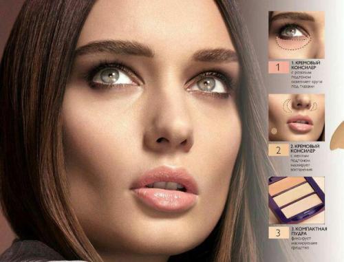 Палитра маскирующих средств The ONE - светлый. 01