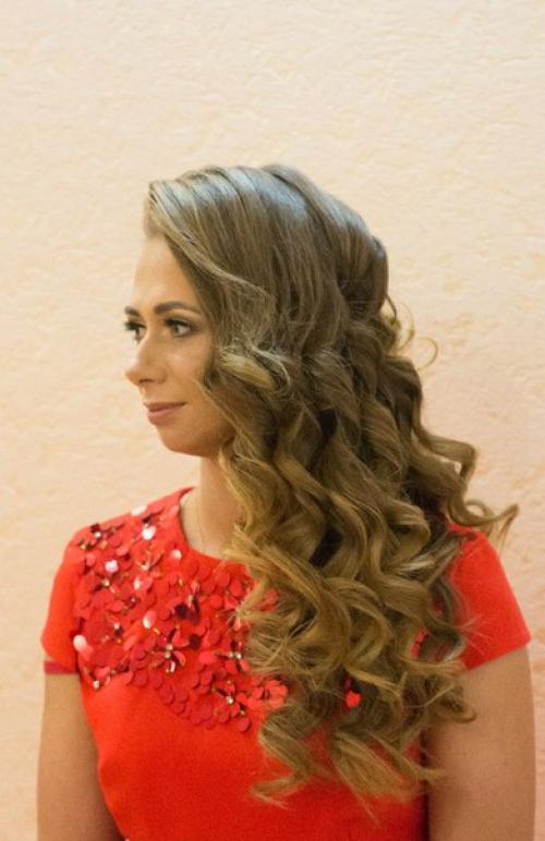 Вечерний макияж в золотисто - коричневых тонах. 02