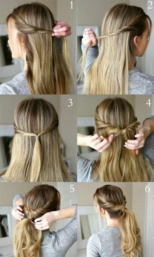 Повседневный хвост. Инструкция по созданию достаточно простая: 01