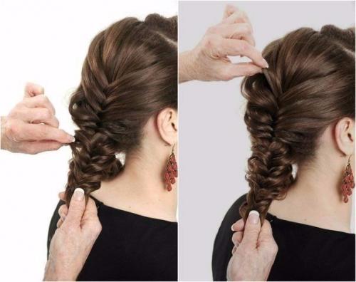 Урок прически c собранными волосами! 07