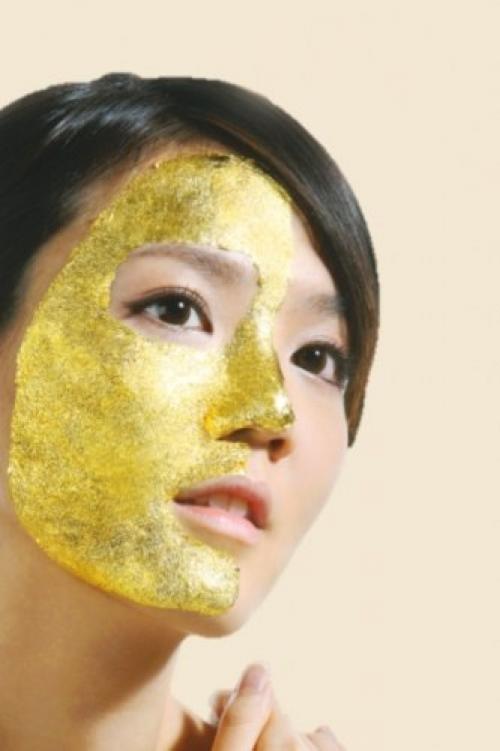 Потрясающая маска для лица на основе коллагена с частичками настоящего золота! 02