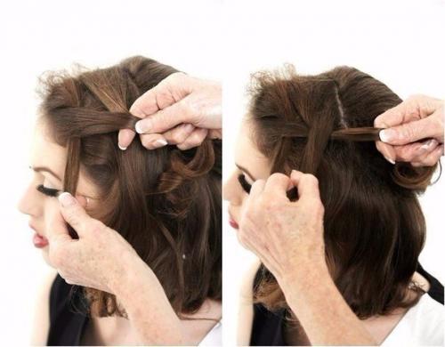 Урок прически c собранными волосами! 03
