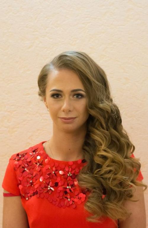 Вечерний макияж в золотисто - коричневых тонах. 01