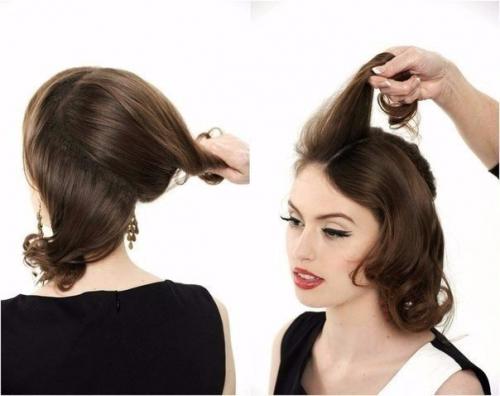 Урок прически c собранными волосами! 01