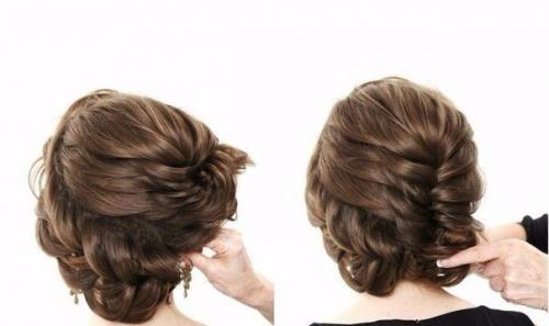 Урок прически c собранными волосами! 09