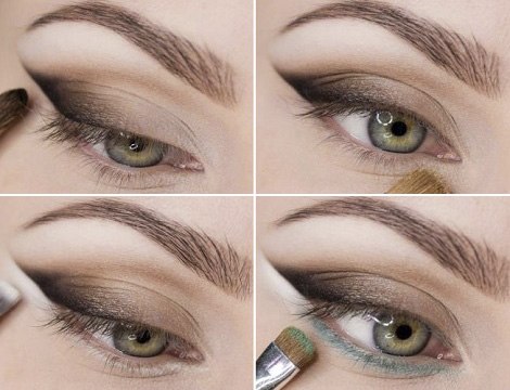 Макияж глаз Ласточка, пошагово. 01