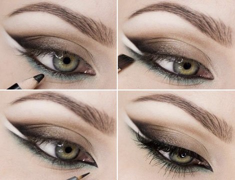 Макияж глаз Ласточка, пошагово. 02
