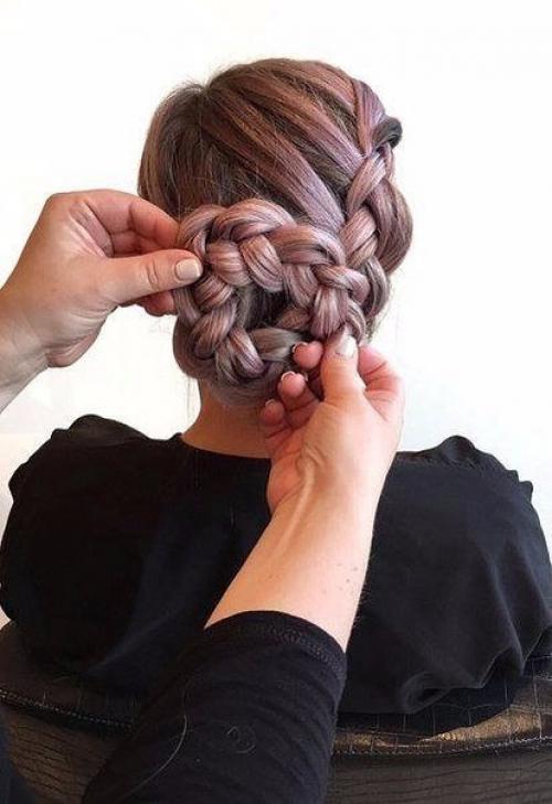 Прическа с розой. 07