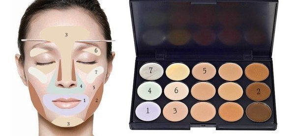 В Наличии. Профессиональная палетка корректоров для лица. 03 В Наличии. Профессиональная палетка корректоров для лица. 03