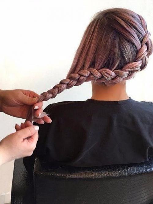 Прическа с розой. 05