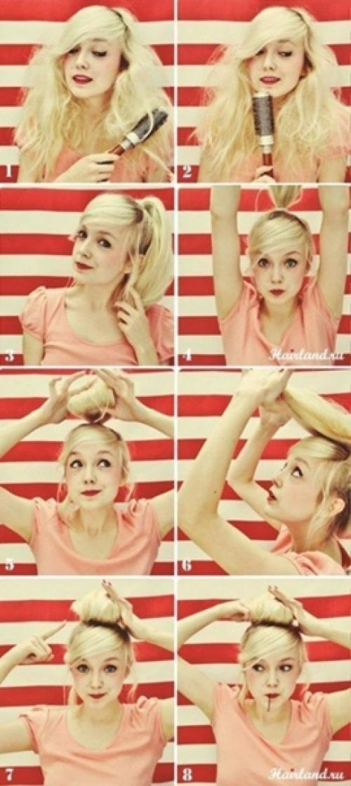 Мы делаем прическу на длинные волосы: 01 Мы делаем прическу на длинные волосы: 01