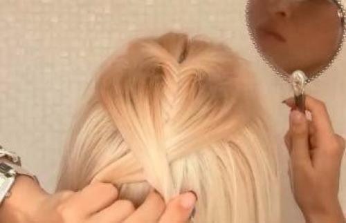 Красивая и простая прическа. 02