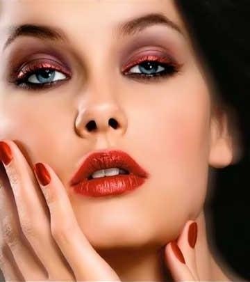Макияж для брюнеток выполнен в новом стиле Зима. 03