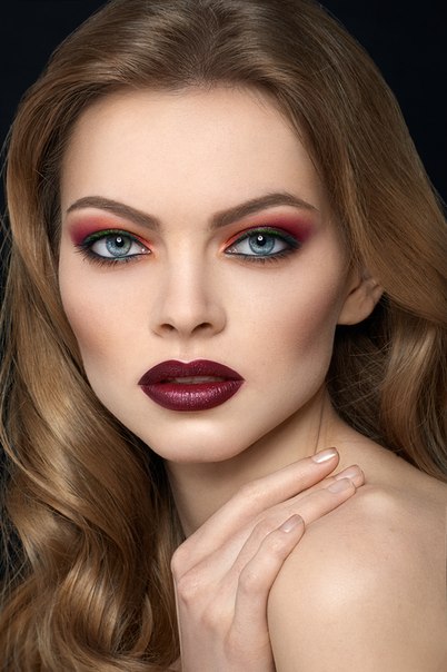 Мастер-класс от милы Елфимовой (преподавателя Make - Up Atelier Paris) Шик Бордо. 05