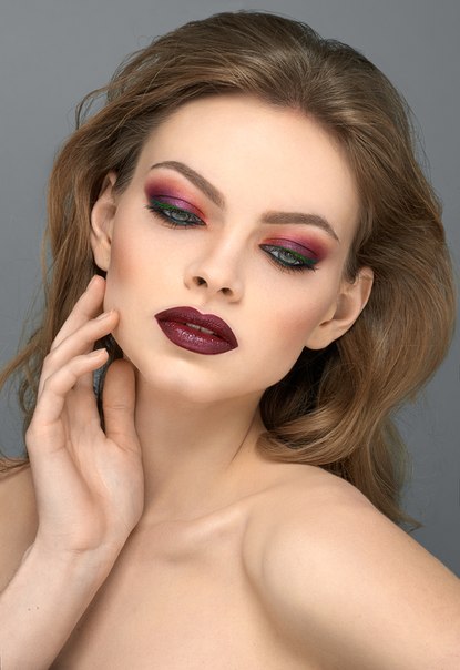 Мастер-класс от милы Елфимовой (преподавателя Make - Up Atelier Paris) Шик Бордо. 04