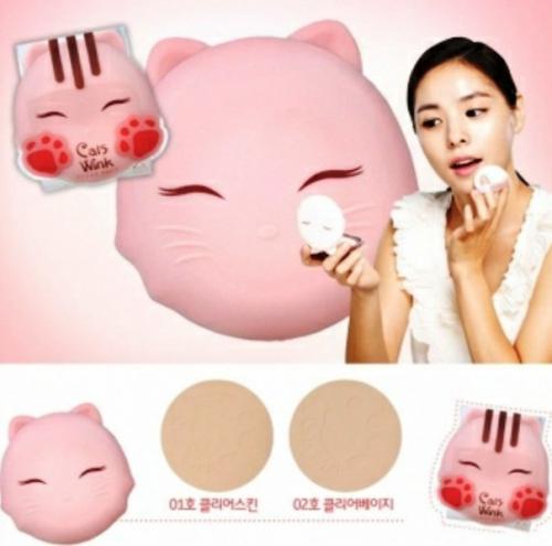Tony Moly?  Cats Wink Clear Pact 01 (cветлый бежевый). 03