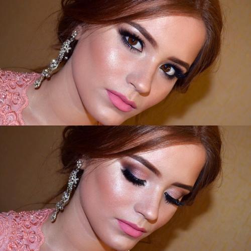 На этой нежной девочке я когда-то делала многоцветный макияж с диагональной растушёвкой? 01