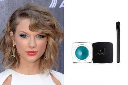 Звездный пример: 13 способов использовать цветной лайнер в макияже. 01