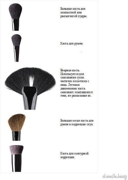 Какие кисти и для чего. 01