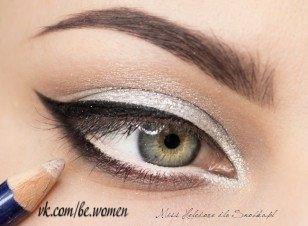 Фото - урок макияжа глаз. Сохрани себе на стену, чтобы не забыть. 07
