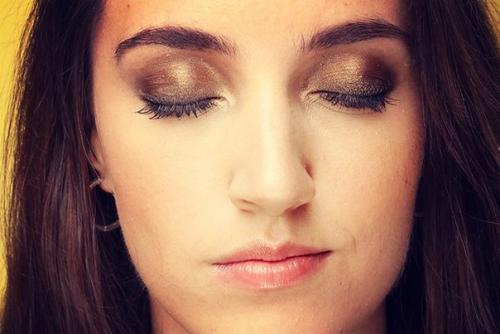 Главный тренд осени: золотые тени для блондинки, брюнетки и рыжей. 03 Главный тренд осени: золотые тени для блондинки, брюнетки и рыжей. 03