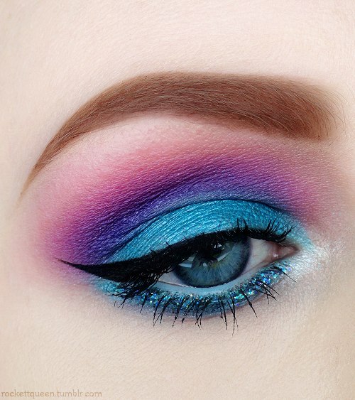 уроки_макияжа@woomen_moda. Варианты фиалкового макияжа глаз. 05