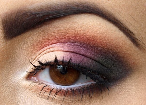 уроки_макияжа@woomen_moda. Варианты фиалкового макияжа глаз. 02