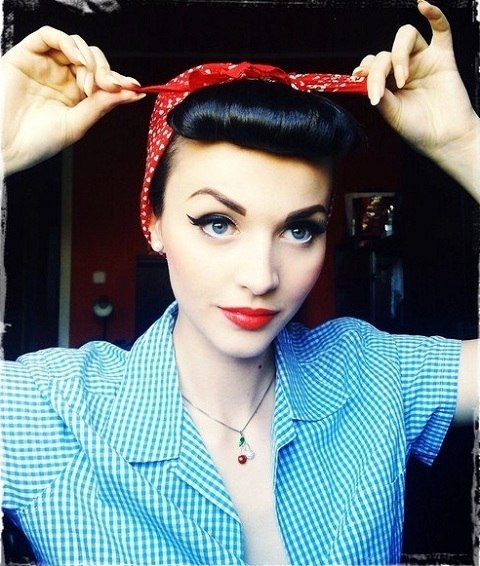 Макияж в русском стиле PIN - UP. 01 Макияж в русском стиле PIN - UP. 01