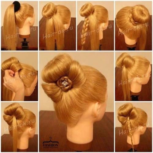 Уроки причесок.  Сохрани себе, чтобы не потерять. 01