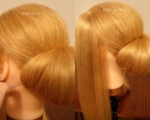 Фото - урок выполнение вечерней прически шаг за шагом. 07