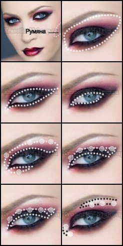 Как сделать макияж вампирши: 01