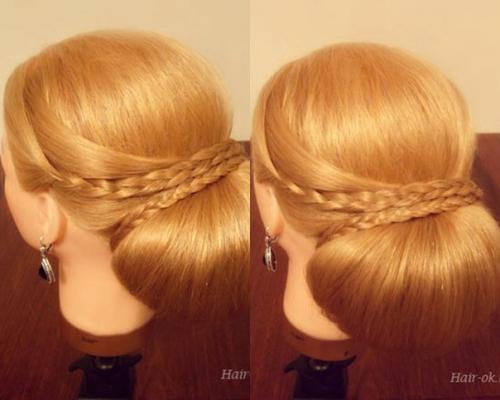 Фото - урок выполнение вечерней прически шаг за шагом. 09