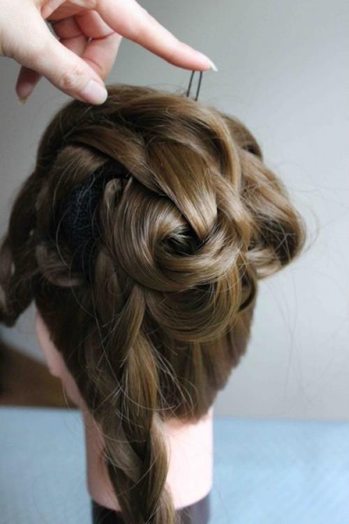 Урок красивой праздничной прически. 04