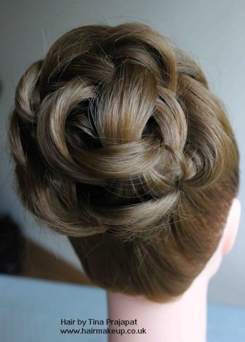 Урок красивой праздничной прически. 07