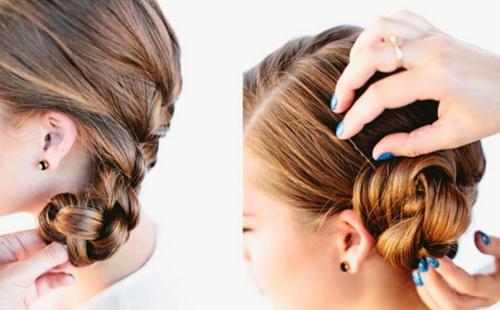 Вымытые слегка подсушенные волосы накрутите на крупные бигуди и дайте им высохнуть. 03