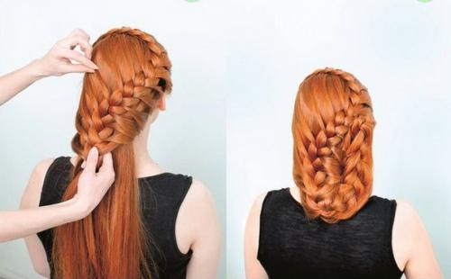 Романтическая прическа с челкой. 02