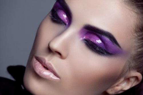 Макияжа глаз в стиле WET - Look. 01