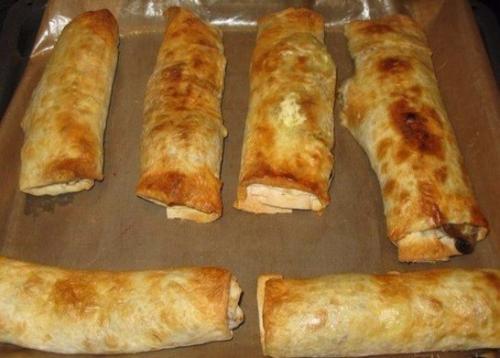 Грибной рулет из лаваша. 03 Грибной рулет из лаваша. 03