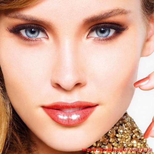 Свадебный макияж для рыжеволосых девушек с серыми и голубыми глазами. 03 Свадебный макияж для рыжеволосых девушек с серыми и голубыми глазами. 03