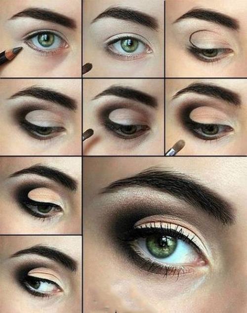 Пошаговая инструкция Как Сделать Эффектные Smoky Eyes. 03