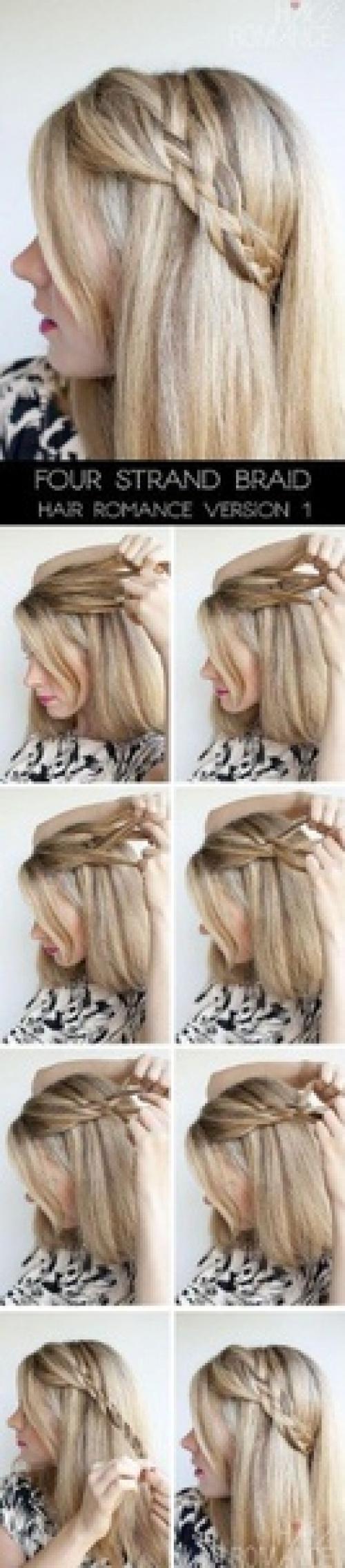 Простые плетения чтобы волосы выглядели ухоженно, вовсе не обязательно делать роскошную прическу. 03