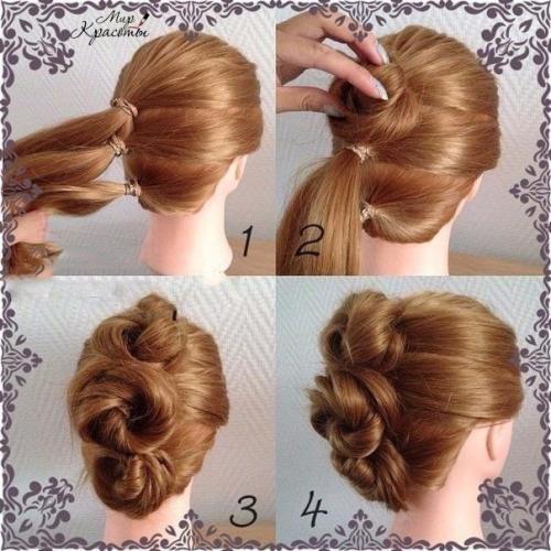 Пошаговые уроки создания красивых причесок. 04