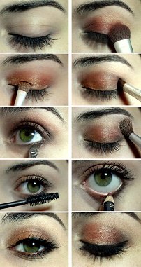 Красивый макияж для зеленых глаз. 03
