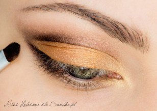 Фото-урок макияжа для зелёных глаз. 05