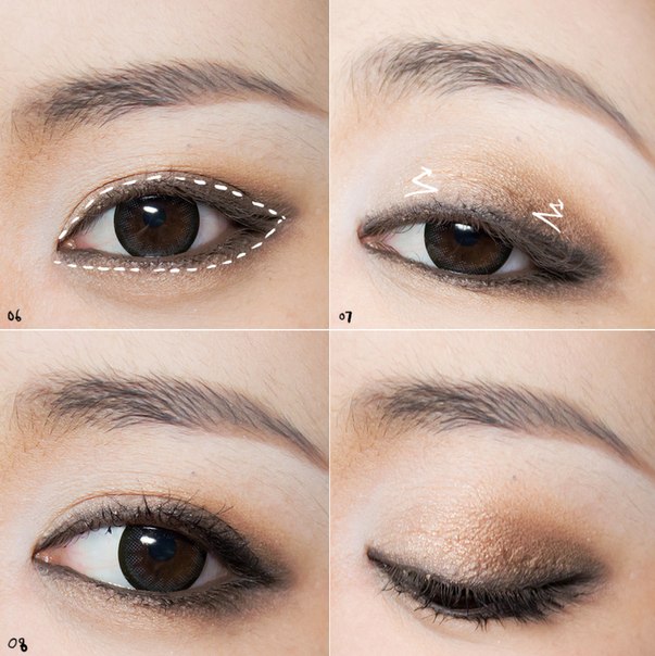 Фото урок по созданию макияжа глаз как у участника группы EXO Sehun. 05