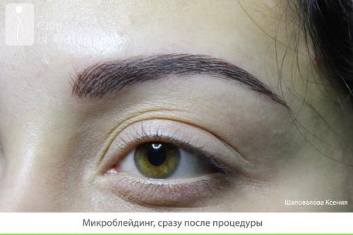 Микроблейдинг бровей от ксении клявиной! 01